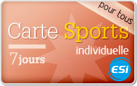 assurance carte sports individuelle semaine pour les cours de l'ESI